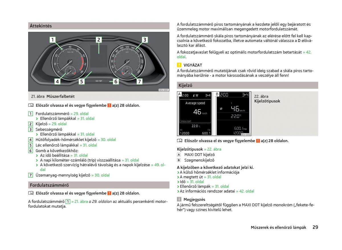 Skoda Superb III 3 Kezelesi utmutato / page 32