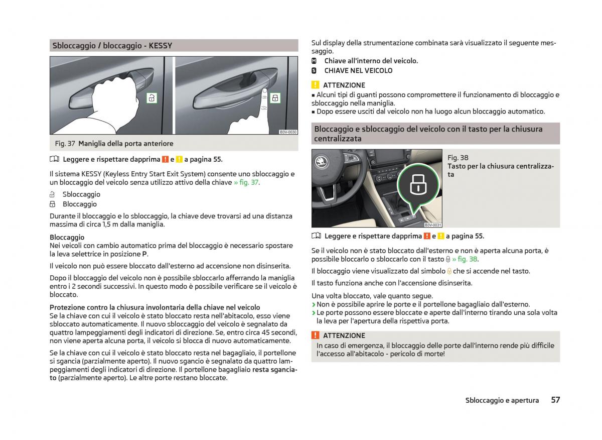 Skoda Superb III 3 manuale del proprietario / page 60