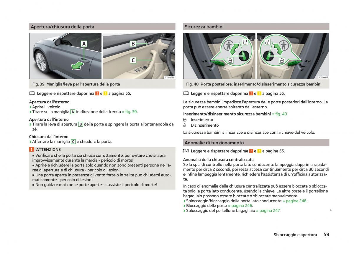 Skoda Superb III 3 manuale del proprietario / page 62