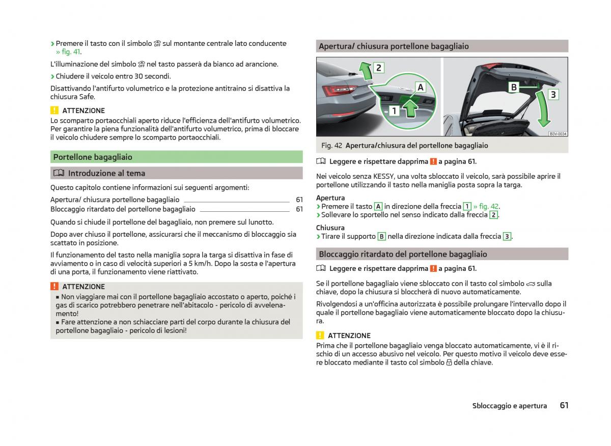 Skoda Superb III 3 manuale del proprietario / page 64