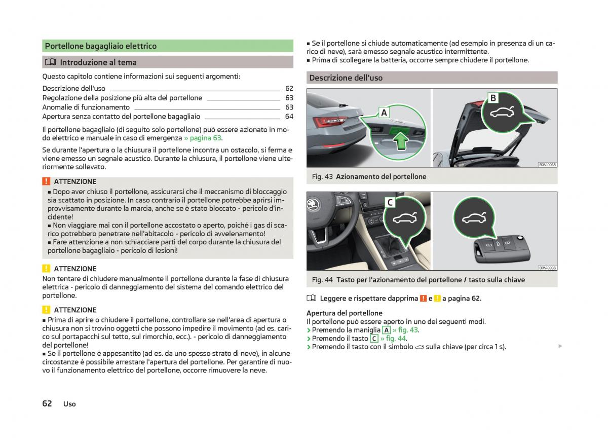 Skoda Superb III 3 manuale del proprietario / page 65