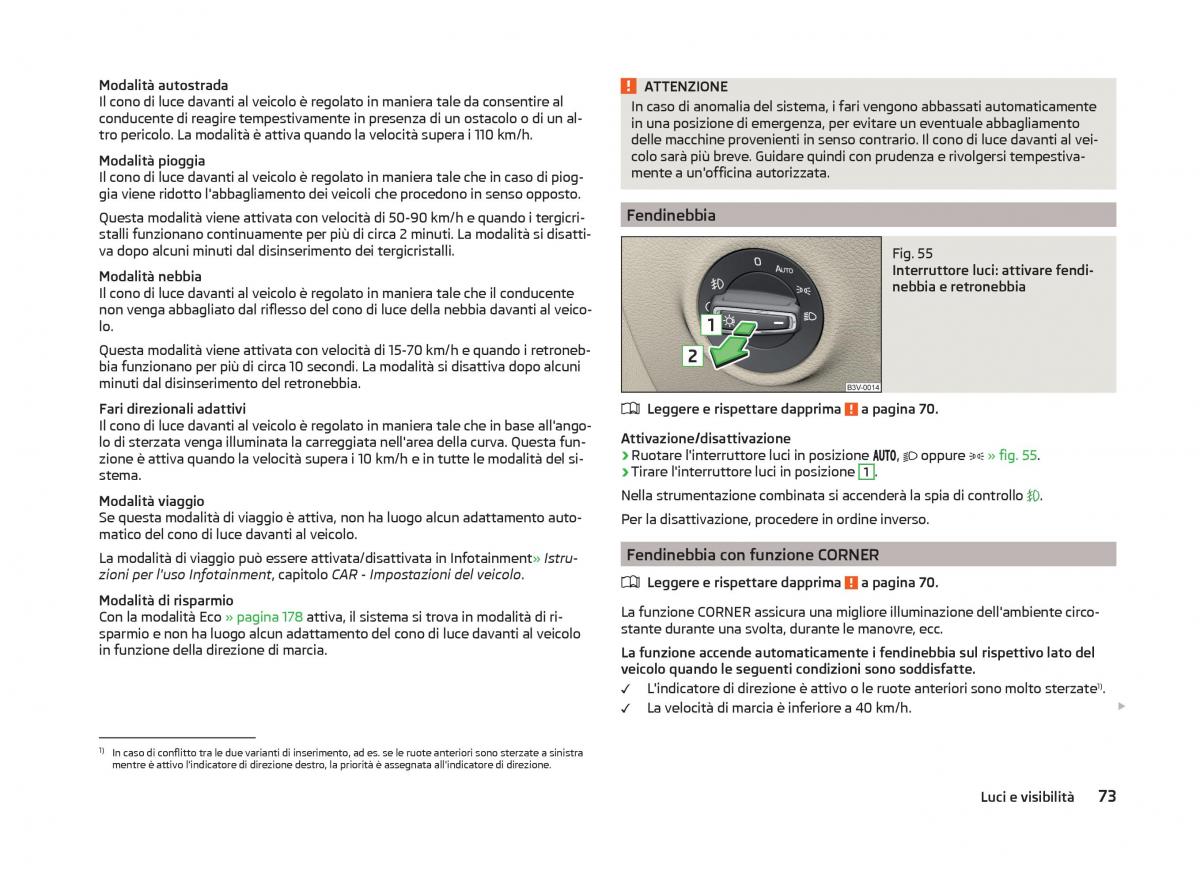 Skoda Superb III 3 manuale del proprietario / page 76