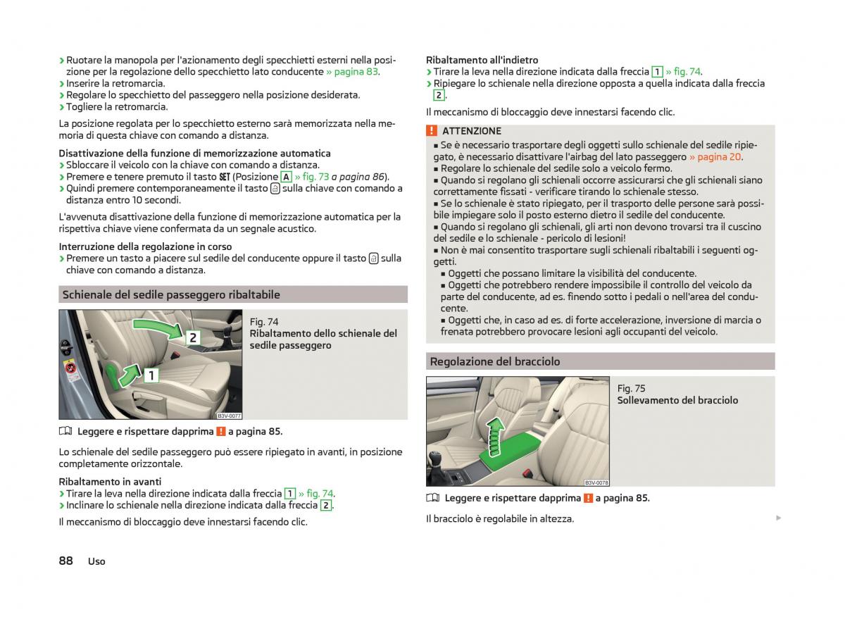 Skoda Superb III 3 manuale del proprietario / page 91