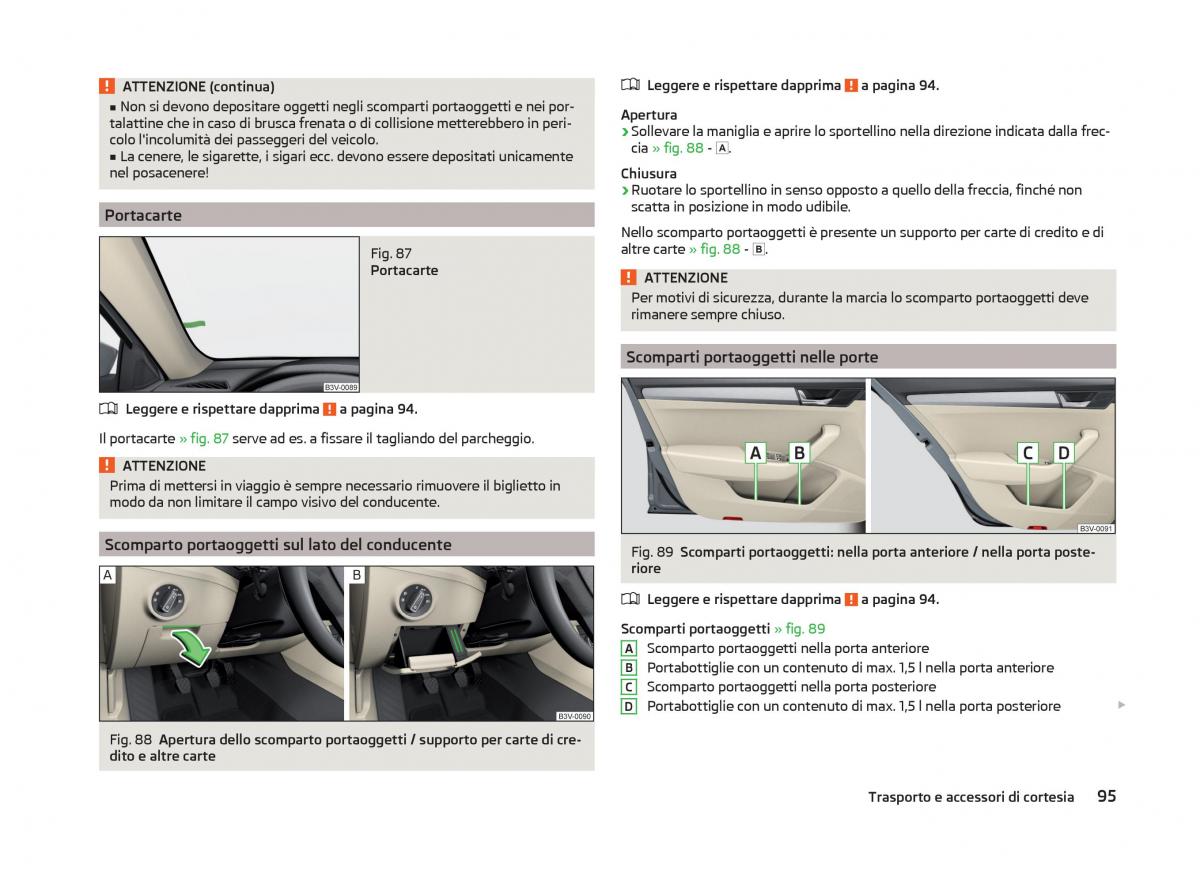 Skoda Superb III 3 manuale del proprietario / page 98