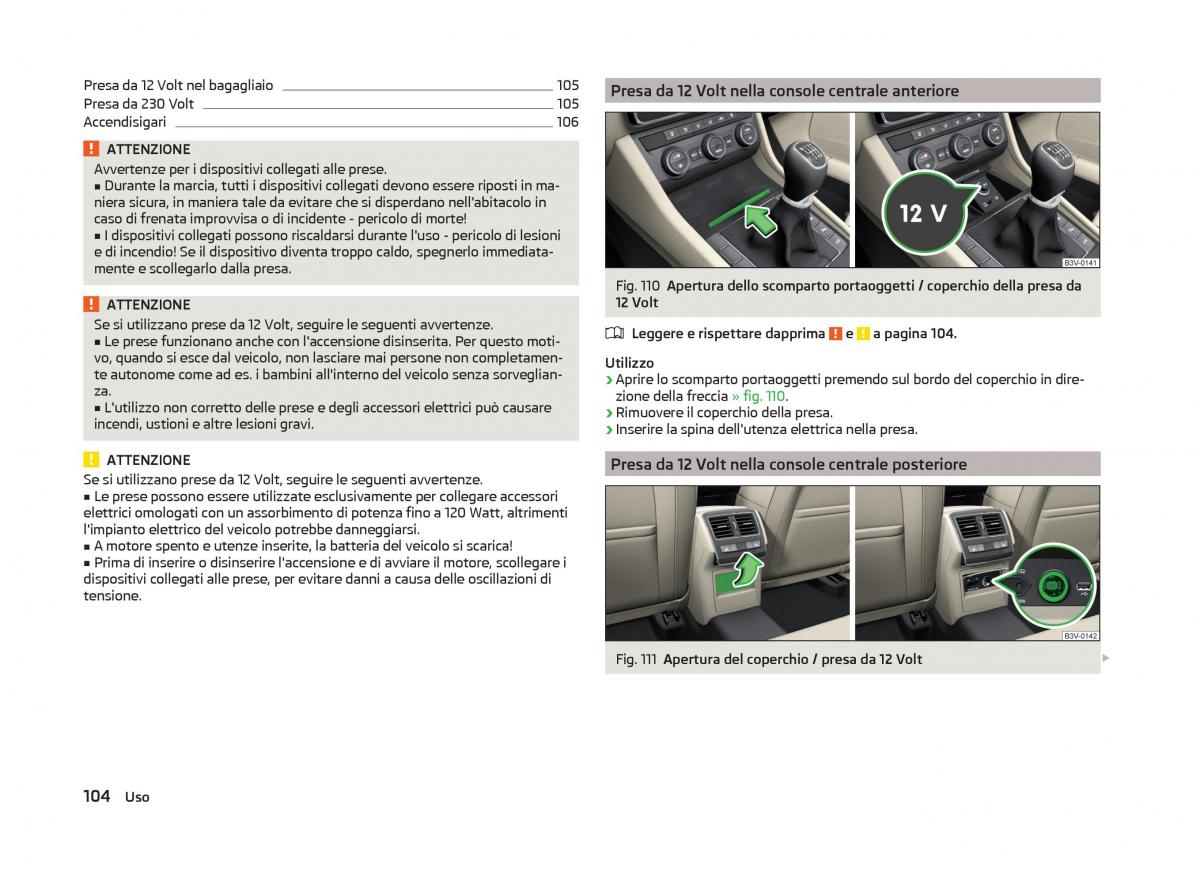 Skoda Superb III 3 manuale del proprietario / page 107