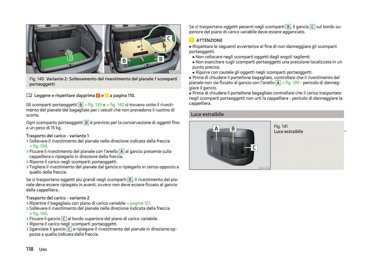 Skoda Superb III 3 manuale del proprietario / page 121