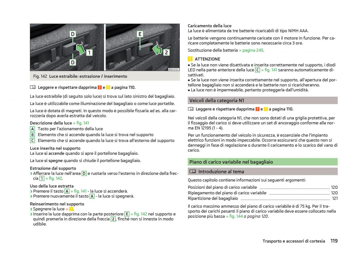 Skoda Superb III 3 manuale del proprietario / page 122