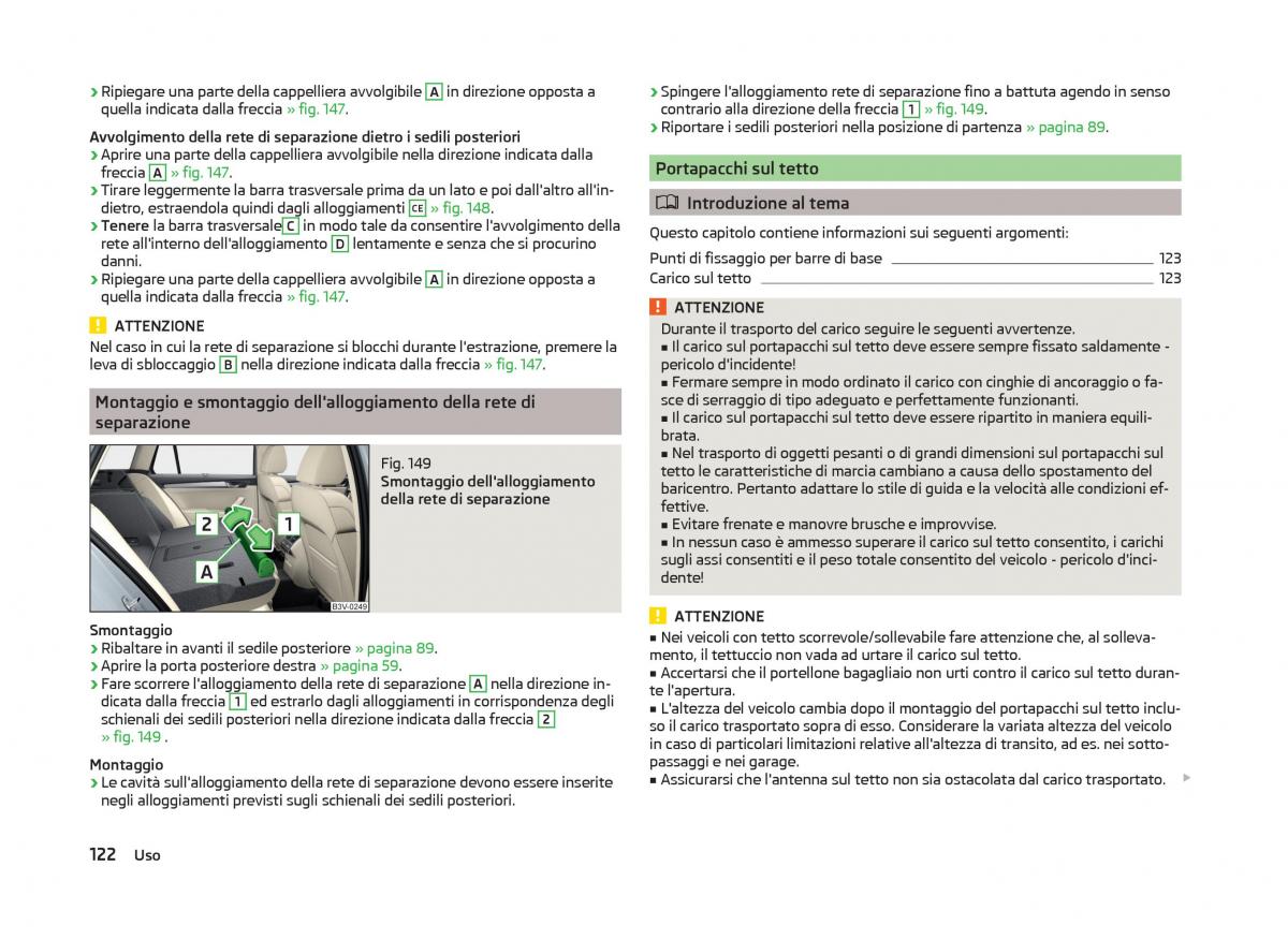 Skoda Superb III 3 manuale del proprietario / page 125