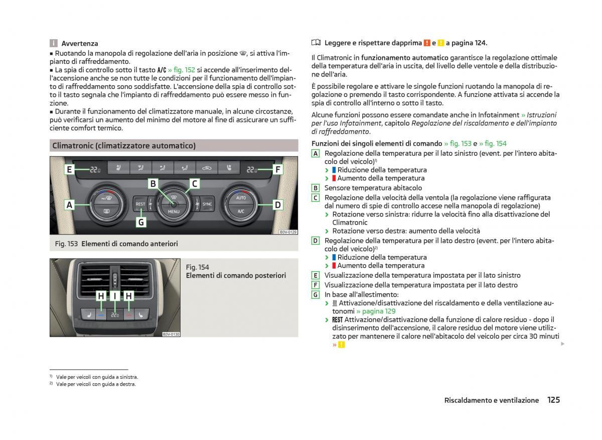 Skoda Superb III 3 manuale del proprietario / page 128