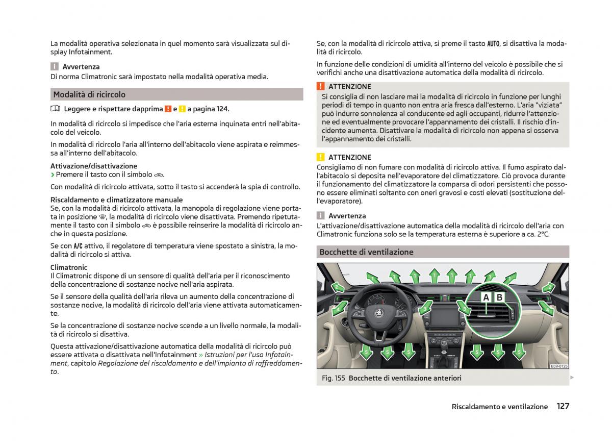 Skoda Superb III 3 manuale del proprietario / page 130