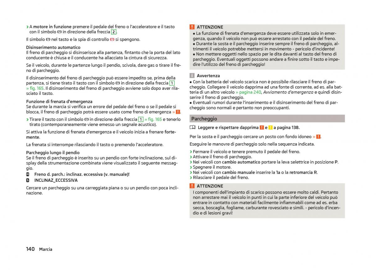 Skoda Superb III 3 manuale del proprietario / page 143