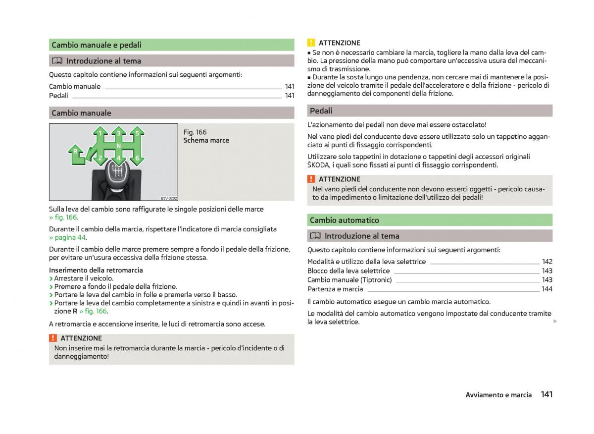 Skoda Superb III 3 manuale del proprietario / page 144