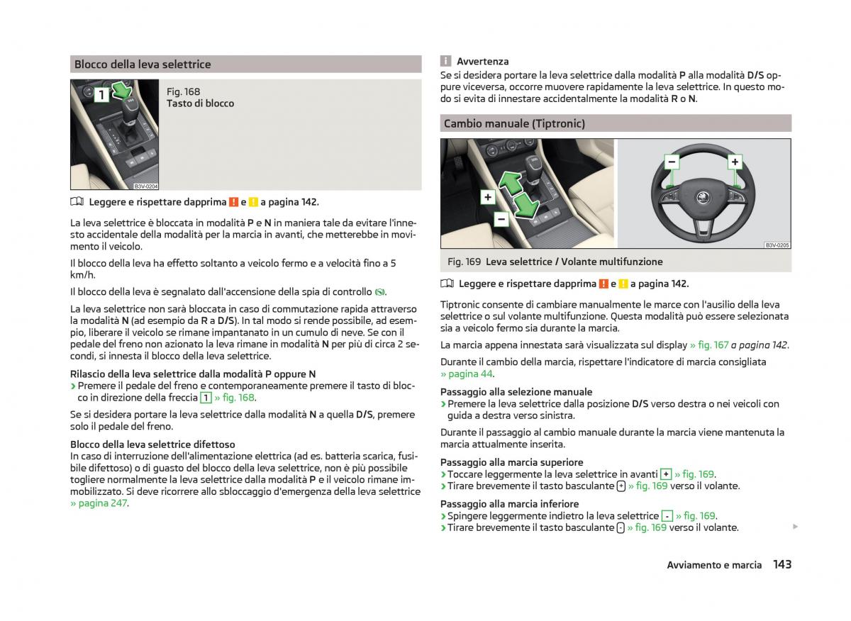 Skoda Superb III 3 manuale del proprietario / page 146