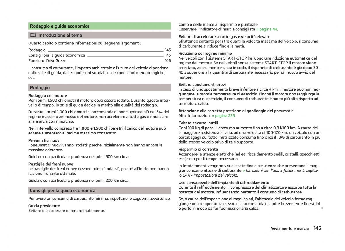 Skoda Superb III 3 manuale del proprietario / page 148