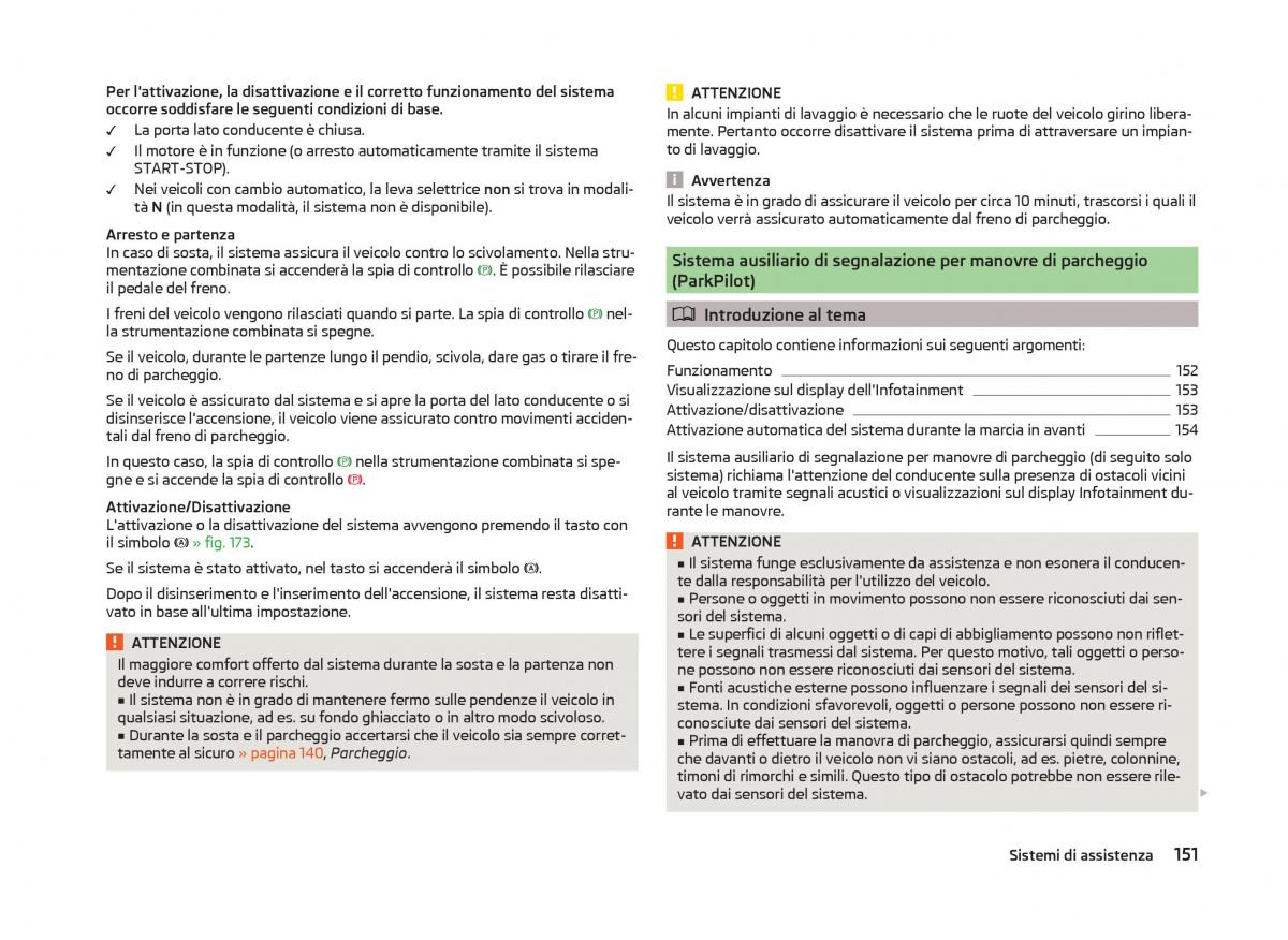 Skoda Superb III 3 manuale del proprietario / page 154