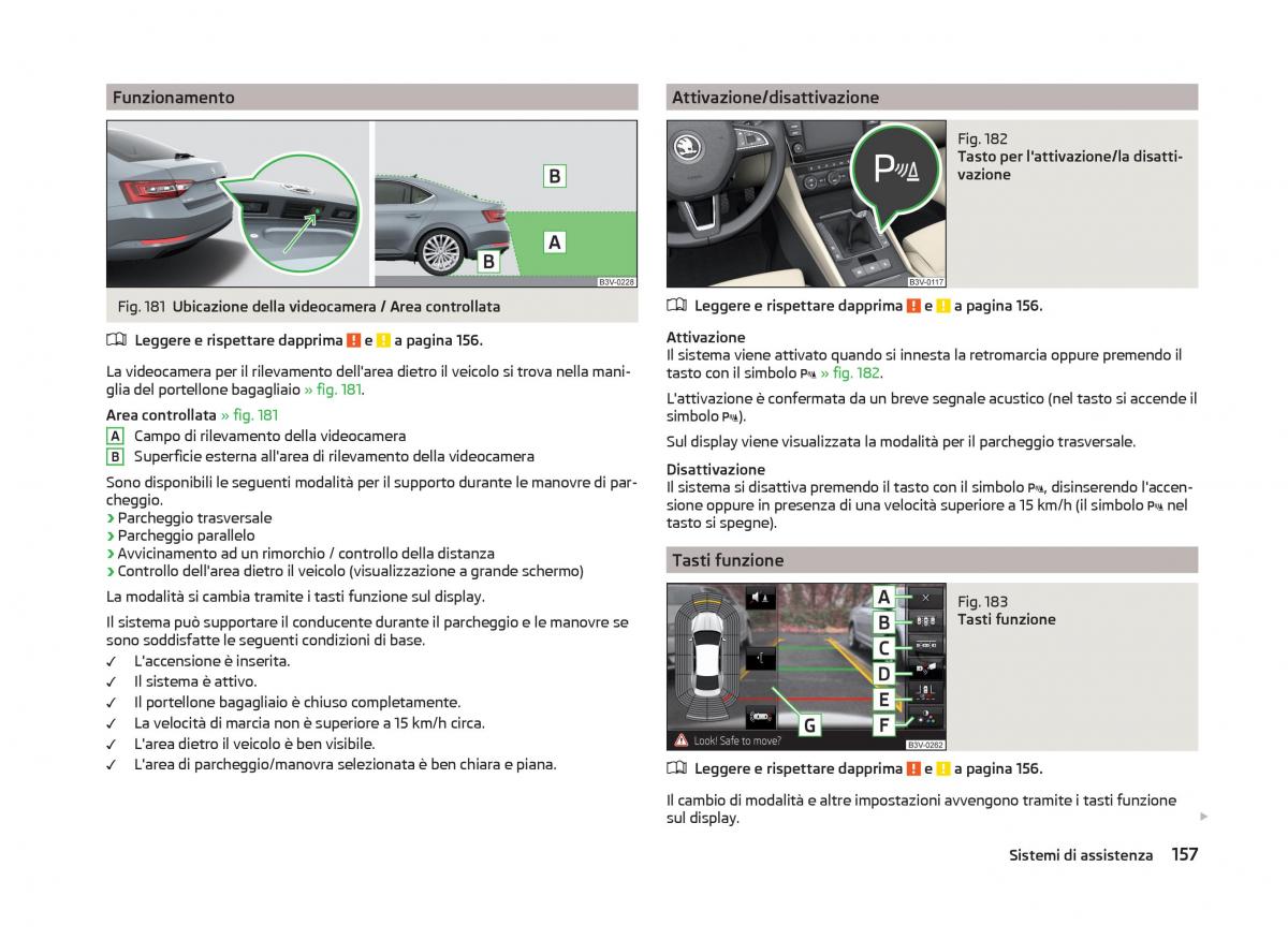 Skoda Superb III 3 manuale del proprietario / page 160