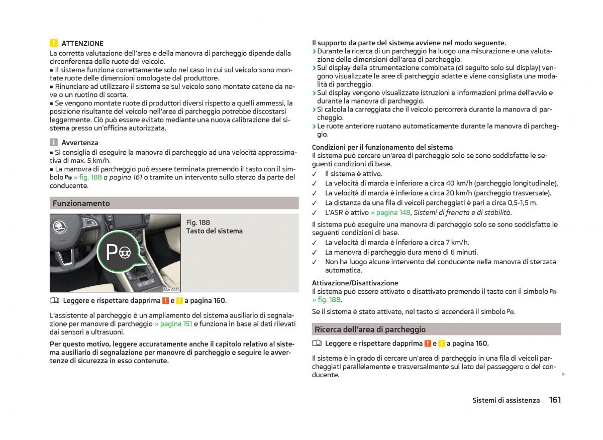 Skoda Superb III 3 manuale del proprietario / page 164