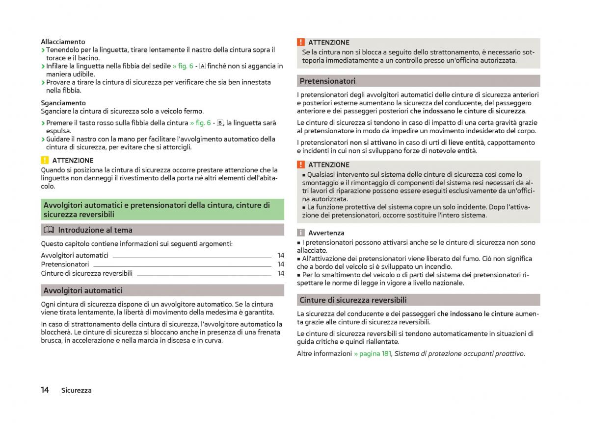 Skoda Superb III 3 manuale del proprietario / page 17