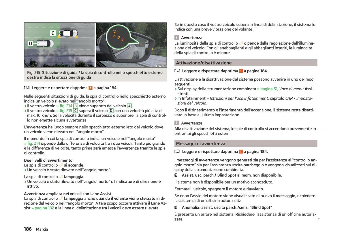 Skoda Superb III 3 manuale del proprietario / page 189