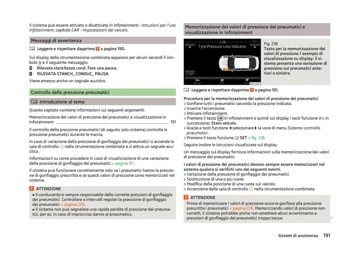 Skoda Superb III 3 manuale del proprietario / page 194