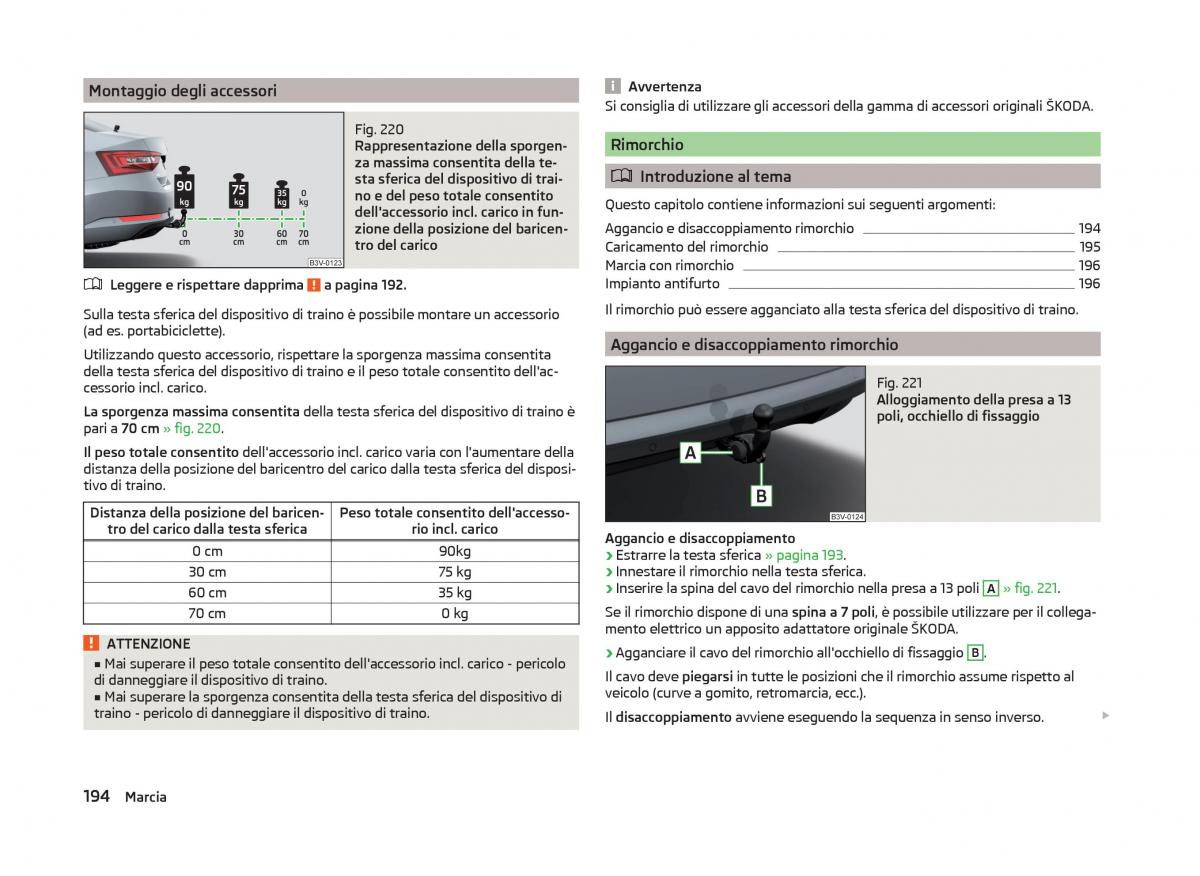 Skoda Superb III 3 manuale del proprietario / page 197