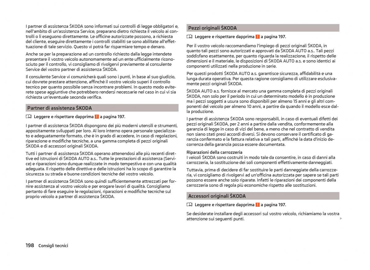 Skoda Superb III 3 manuale del proprietario / page 201