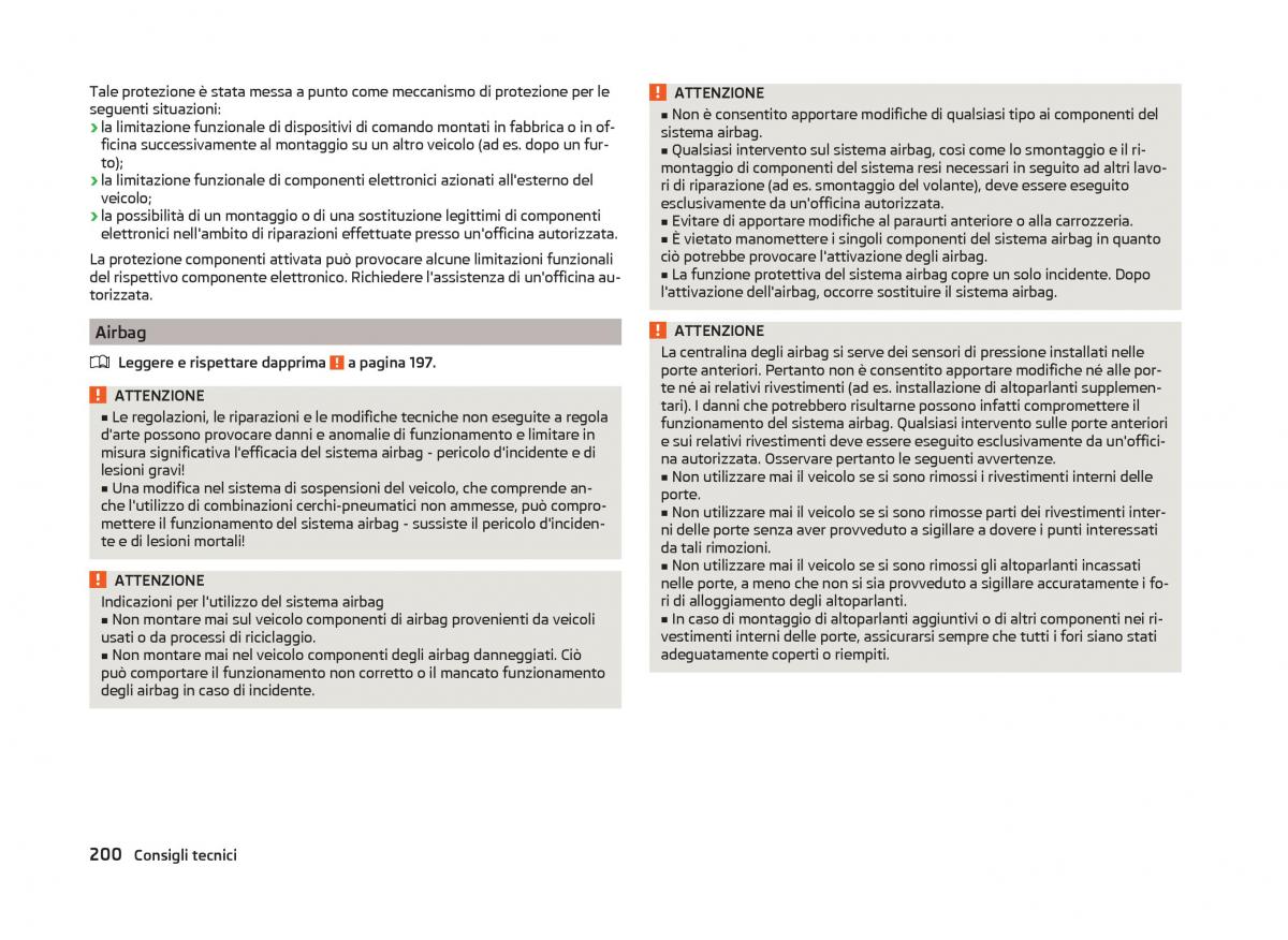 Skoda Superb III 3 manuale del proprietario / page 203