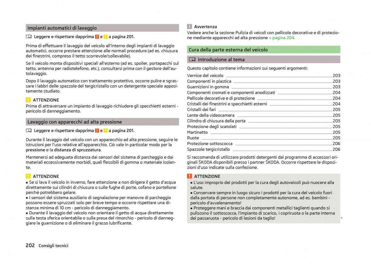 Skoda Superb III 3 manuale del proprietario / page 205