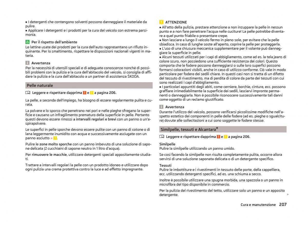 Skoda Superb III 3 manuale del proprietario / page 210