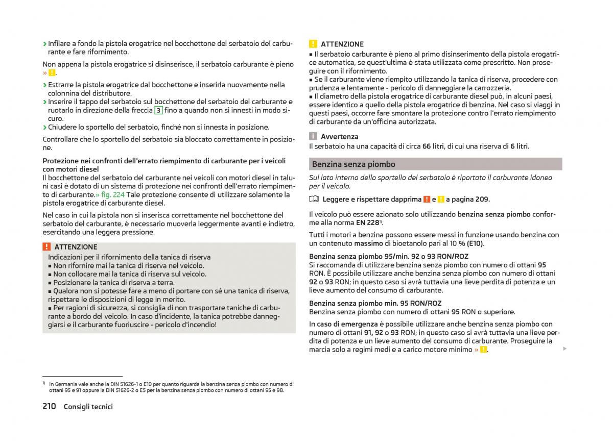 Skoda Superb III 3 manuale del proprietario / page 213