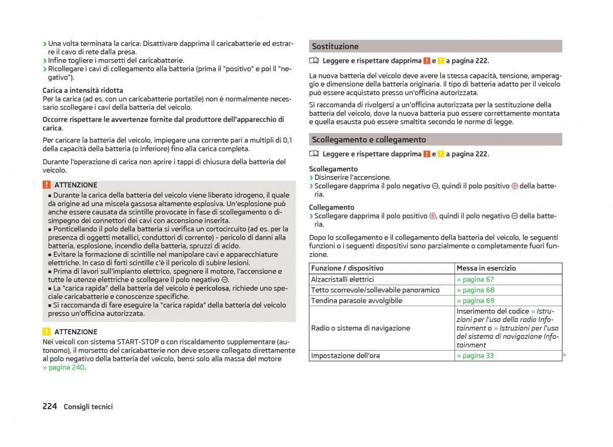 Skoda Superb III 3 manuale del proprietario / page 227