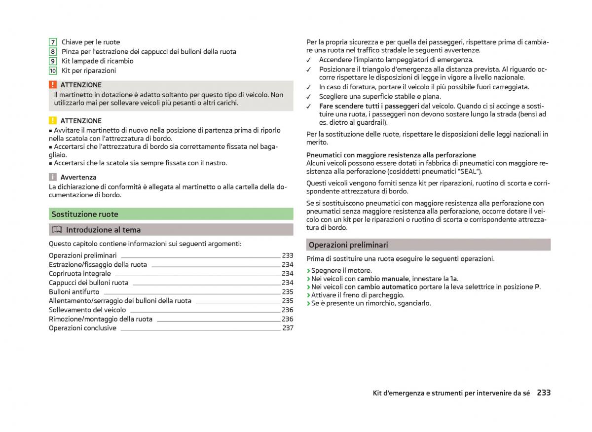 Skoda Superb III 3 manuale del proprietario / page 236