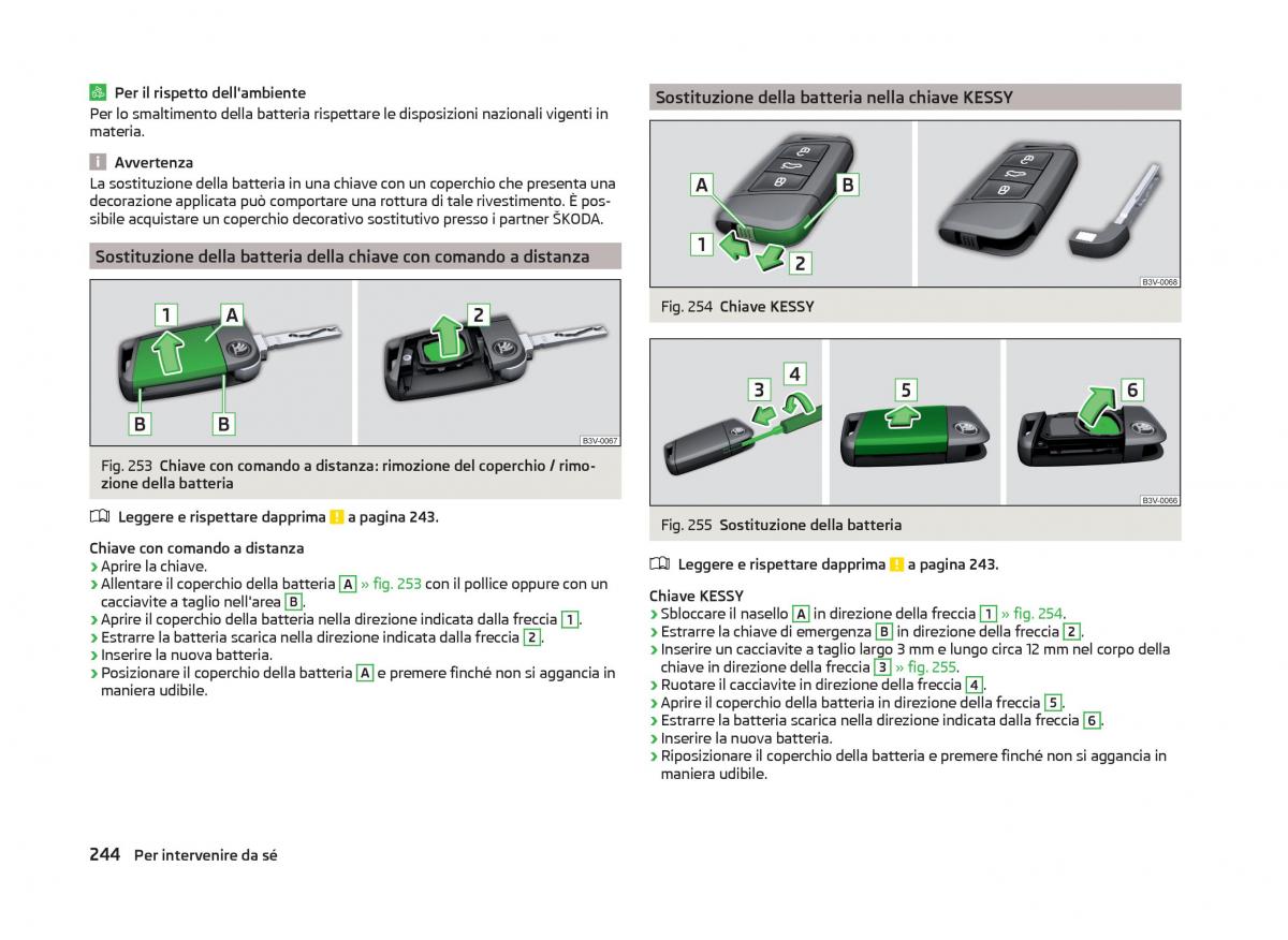 Skoda Superb III 3 manuale del proprietario / page 247