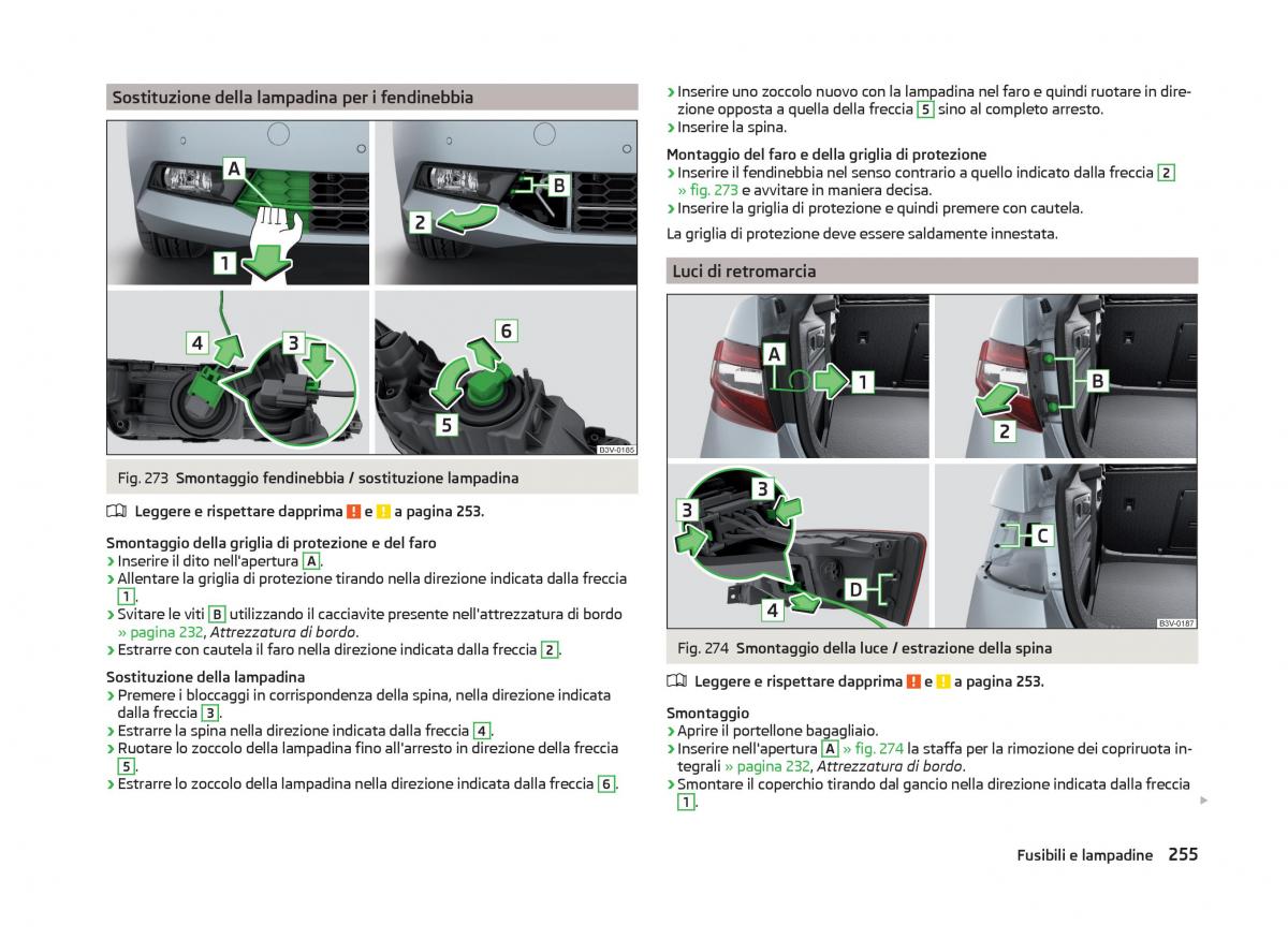 Skoda Superb III 3 manuale del proprietario / page 258