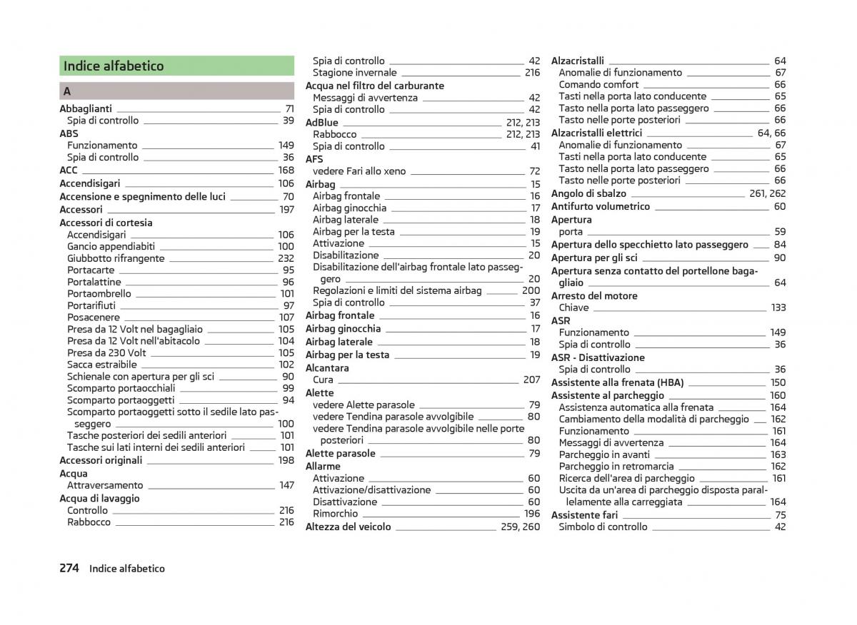 Skoda Superb III 3 manuale del proprietario / page 277