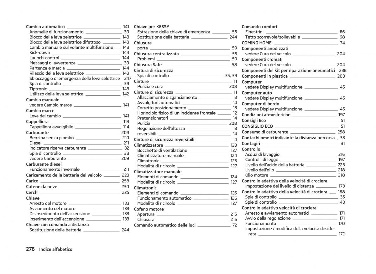 Skoda Superb III 3 manuale del proprietario / page 279