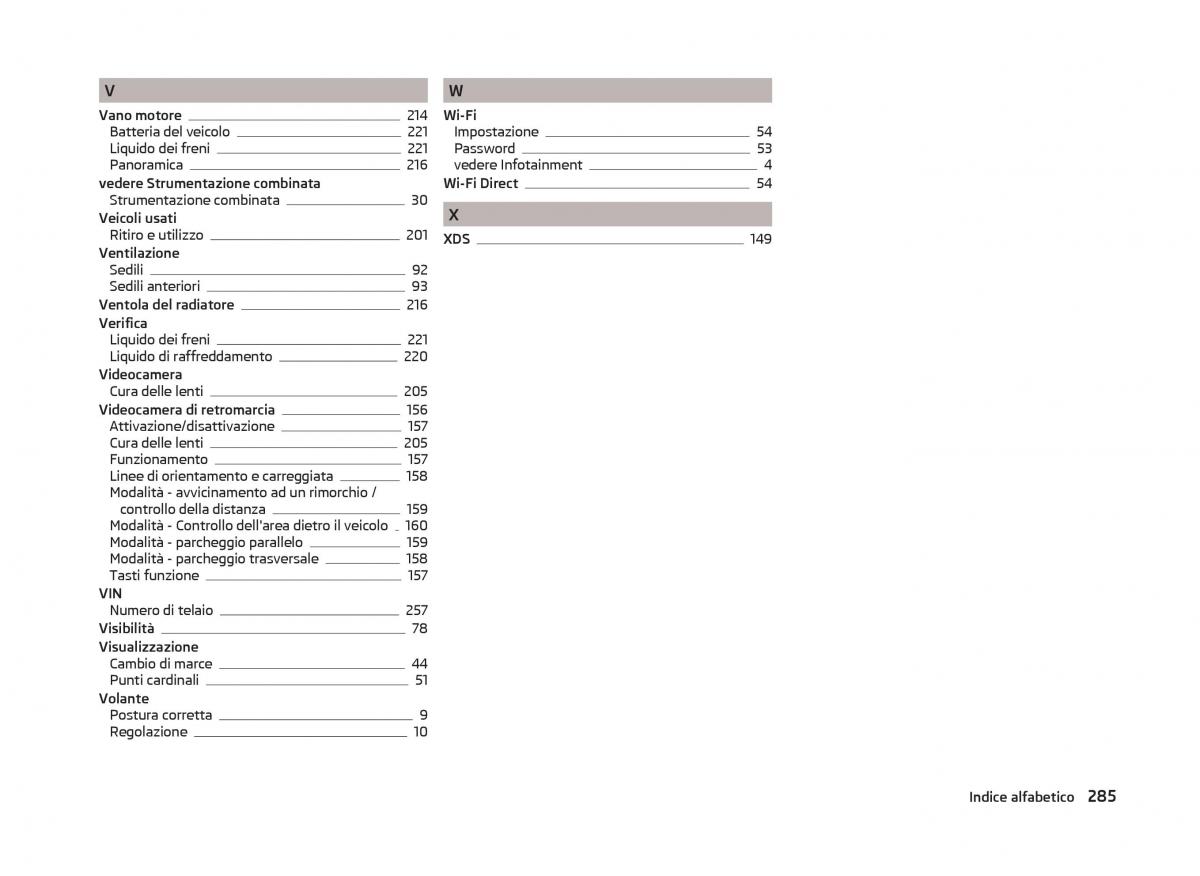 Skoda Superb III 3 manuale del proprietario / page 288