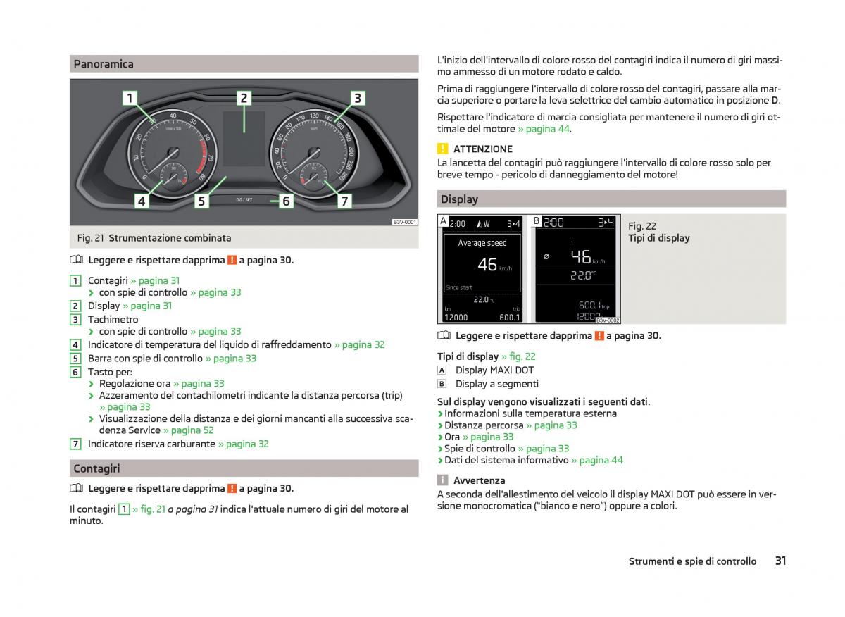 Skoda Superb III 3 manuale del proprietario / page 34