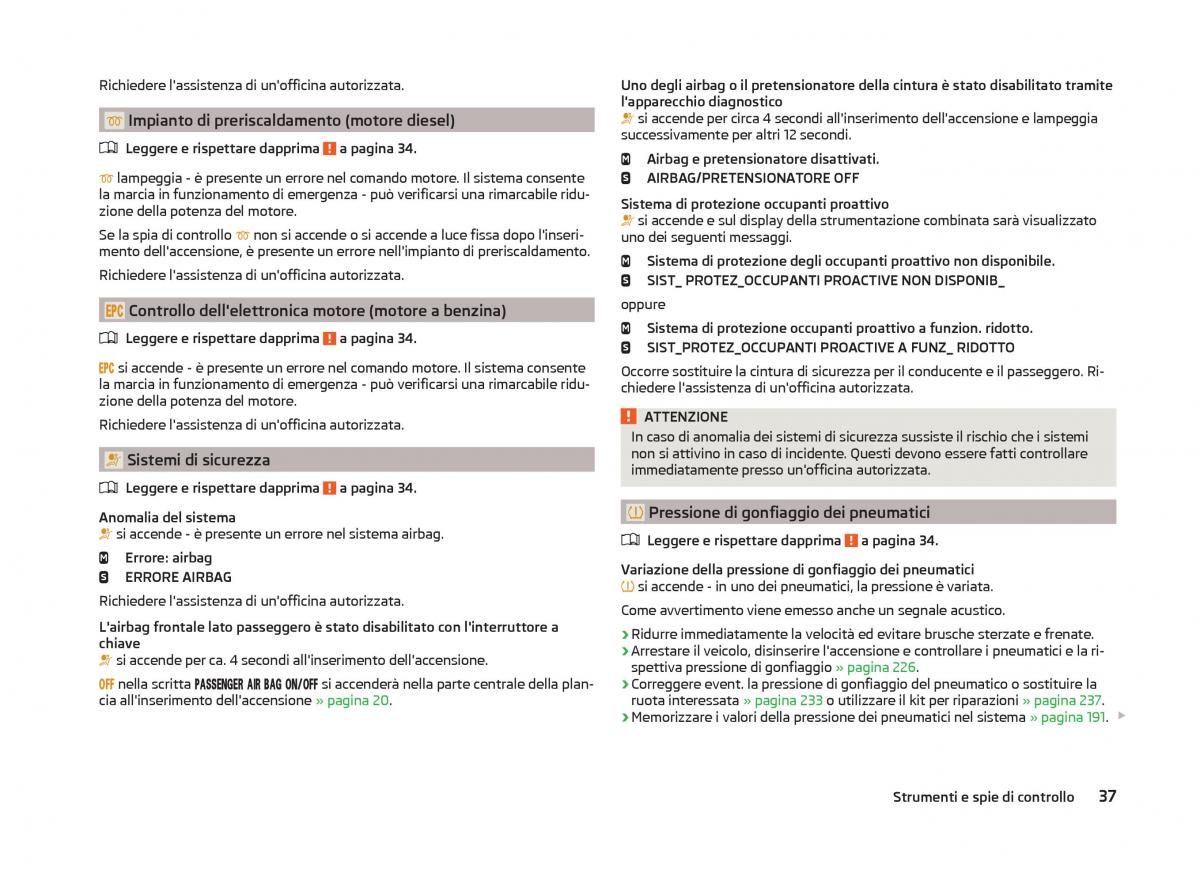 Skoda Superb III 3 manuale del proprietario / page 40