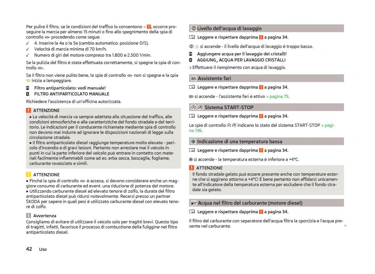 Skoda Superb III 3 manuale del proprietario / page 45