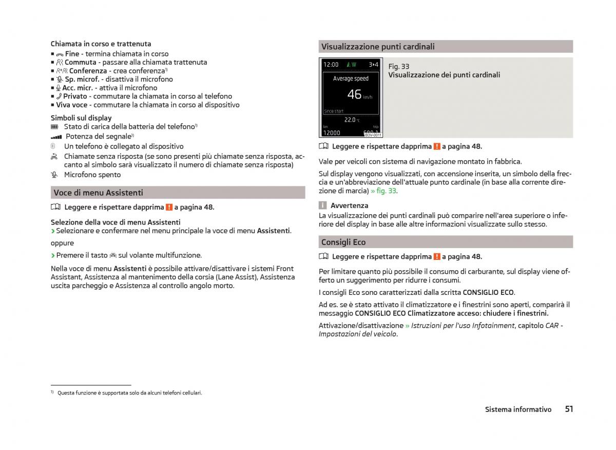 Skoda Superb III 3 manuale del proprietario / page 54