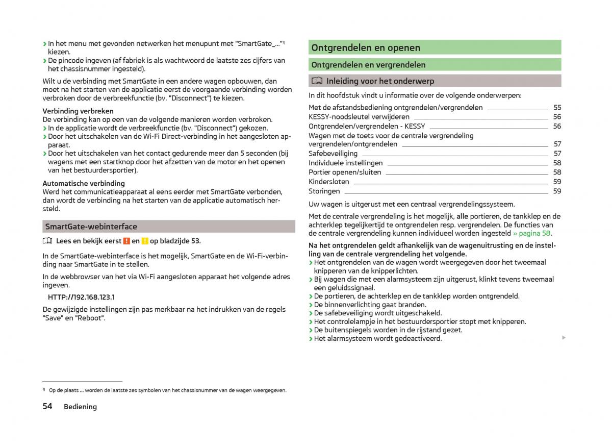 Skoda Superb III 3 handleiding / page 57