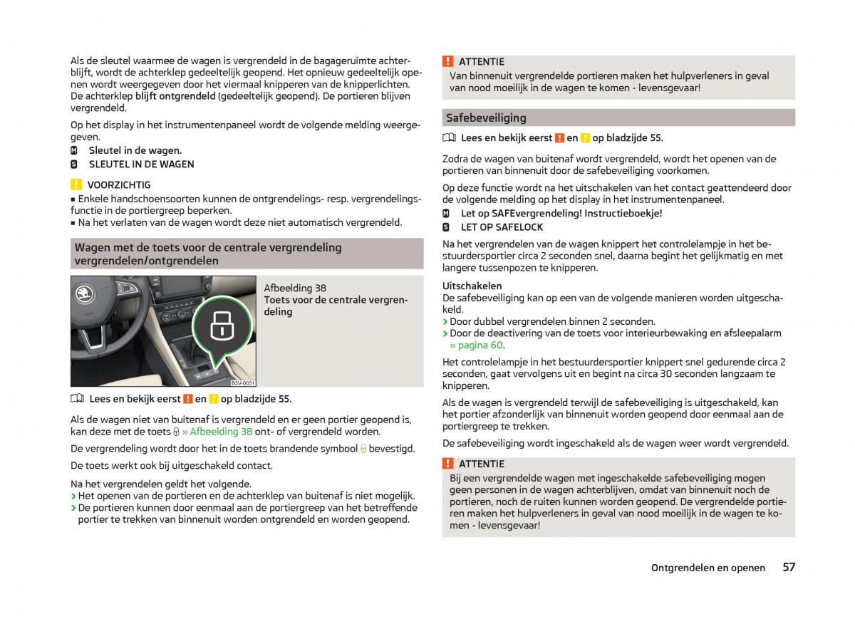 Skoda Superb III 3 handleiding / page 60