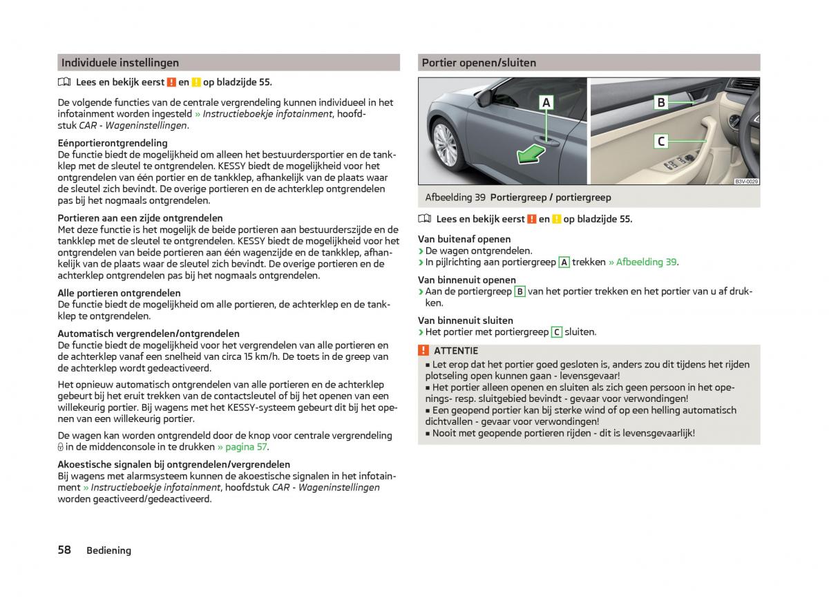 Skoda Superb III 3 handleiding / page 61