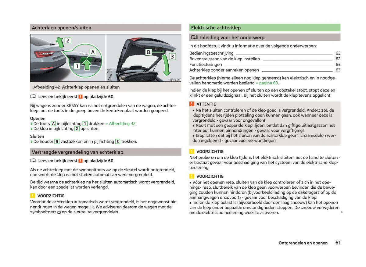 Skoda Superb III 3 handleiding / page 64