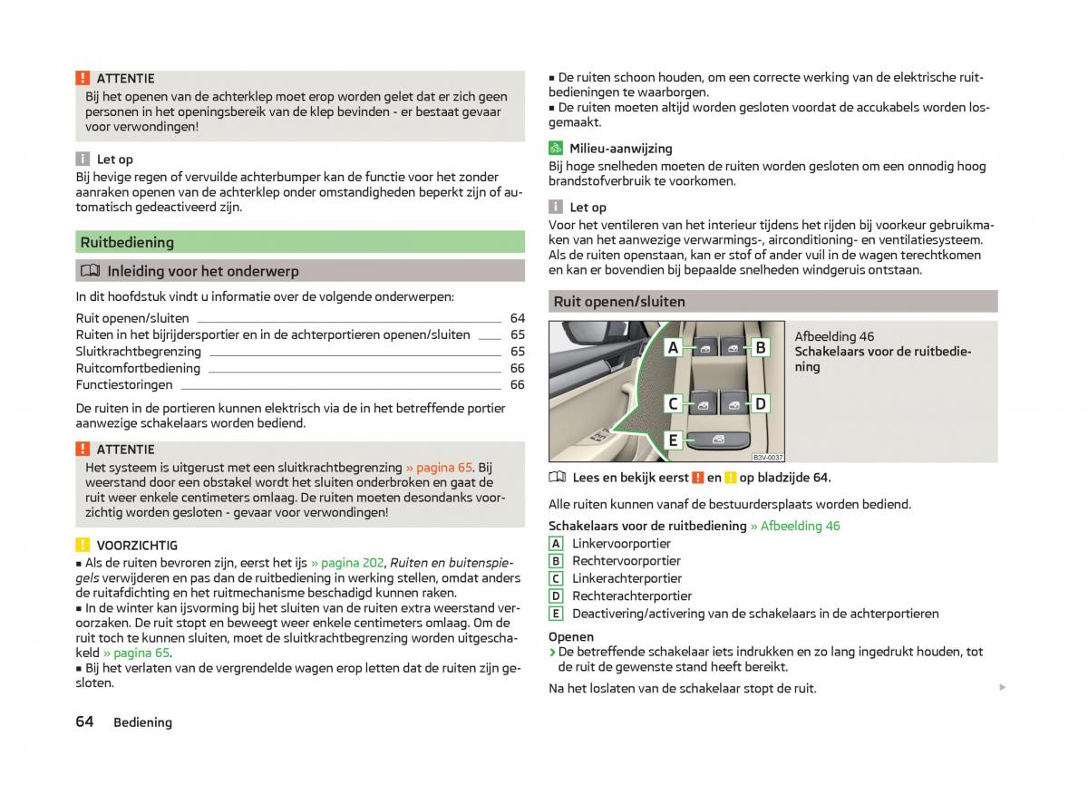 Skoda Superb III 3 handleiding / page 67