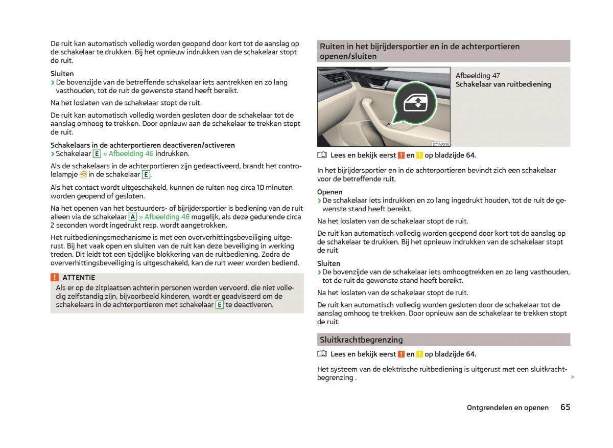 Skoda Superb III 3 handleiding / page 68