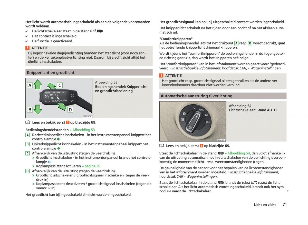 Skoda Superb III 3 handleiding / page 74