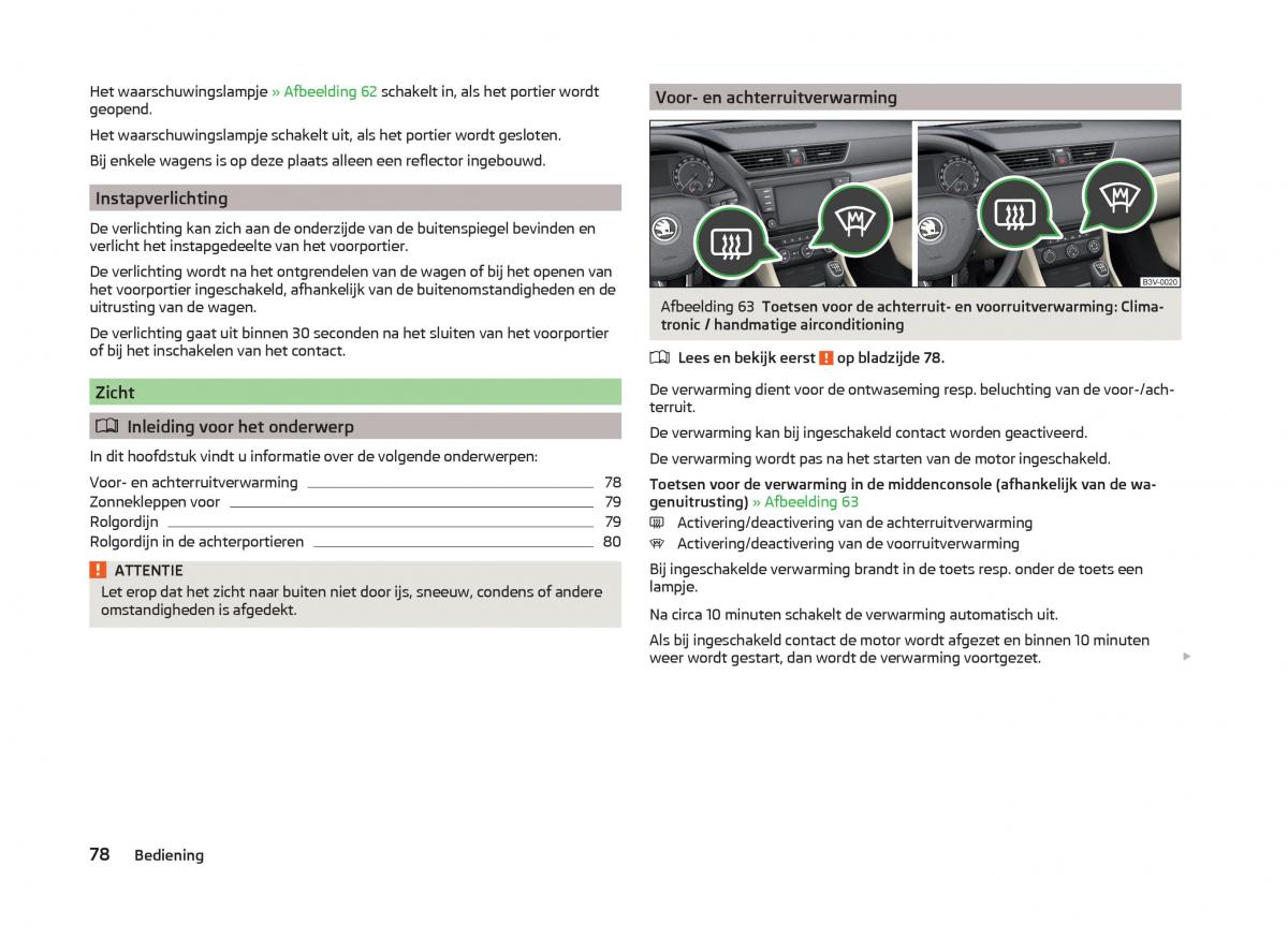 Skoda Superb III 3 handleiding / page 81