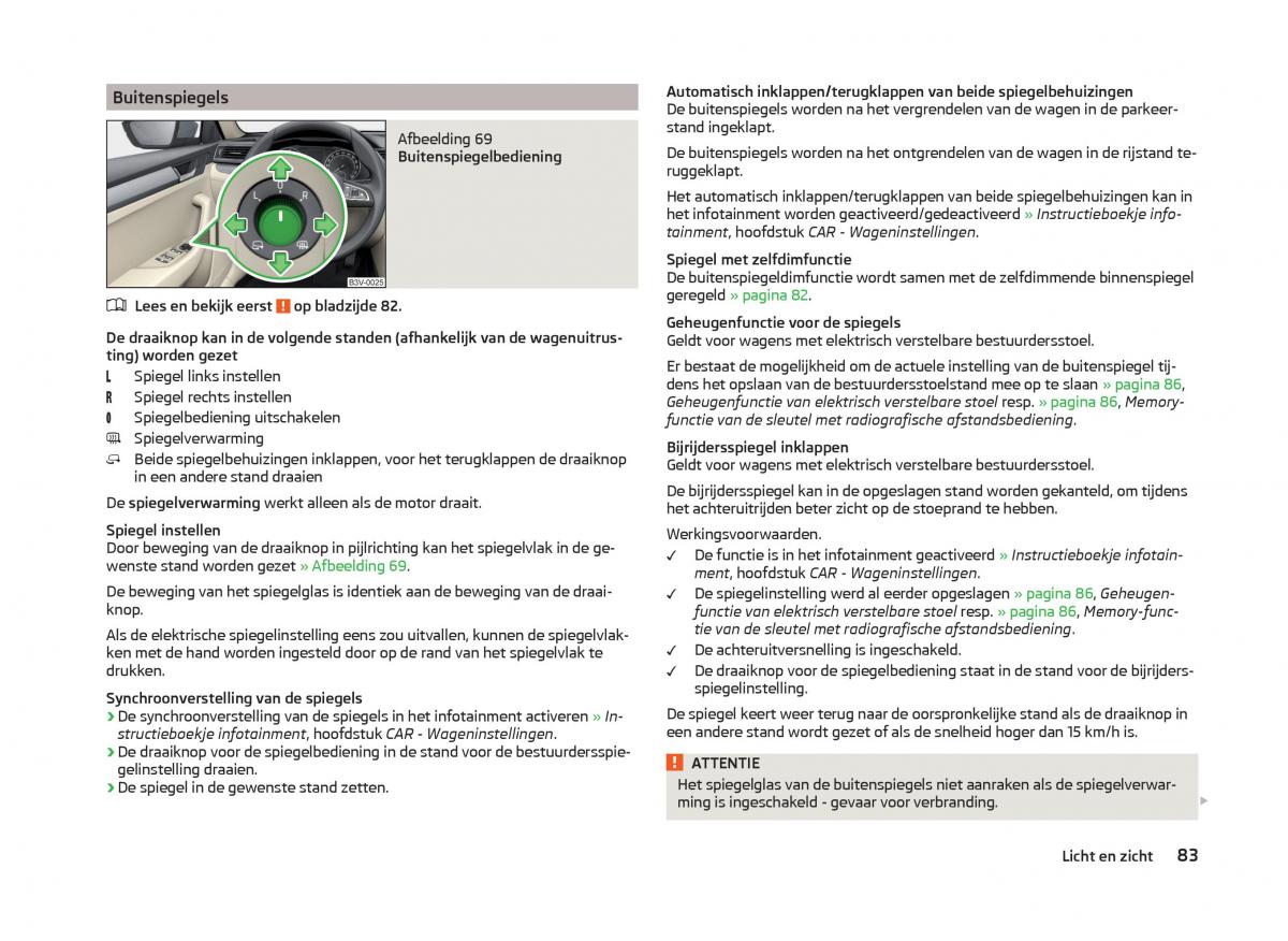 Skoda Superb III 3 handleiding / page 86